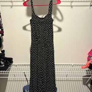 Black polkadot jumpsuit
